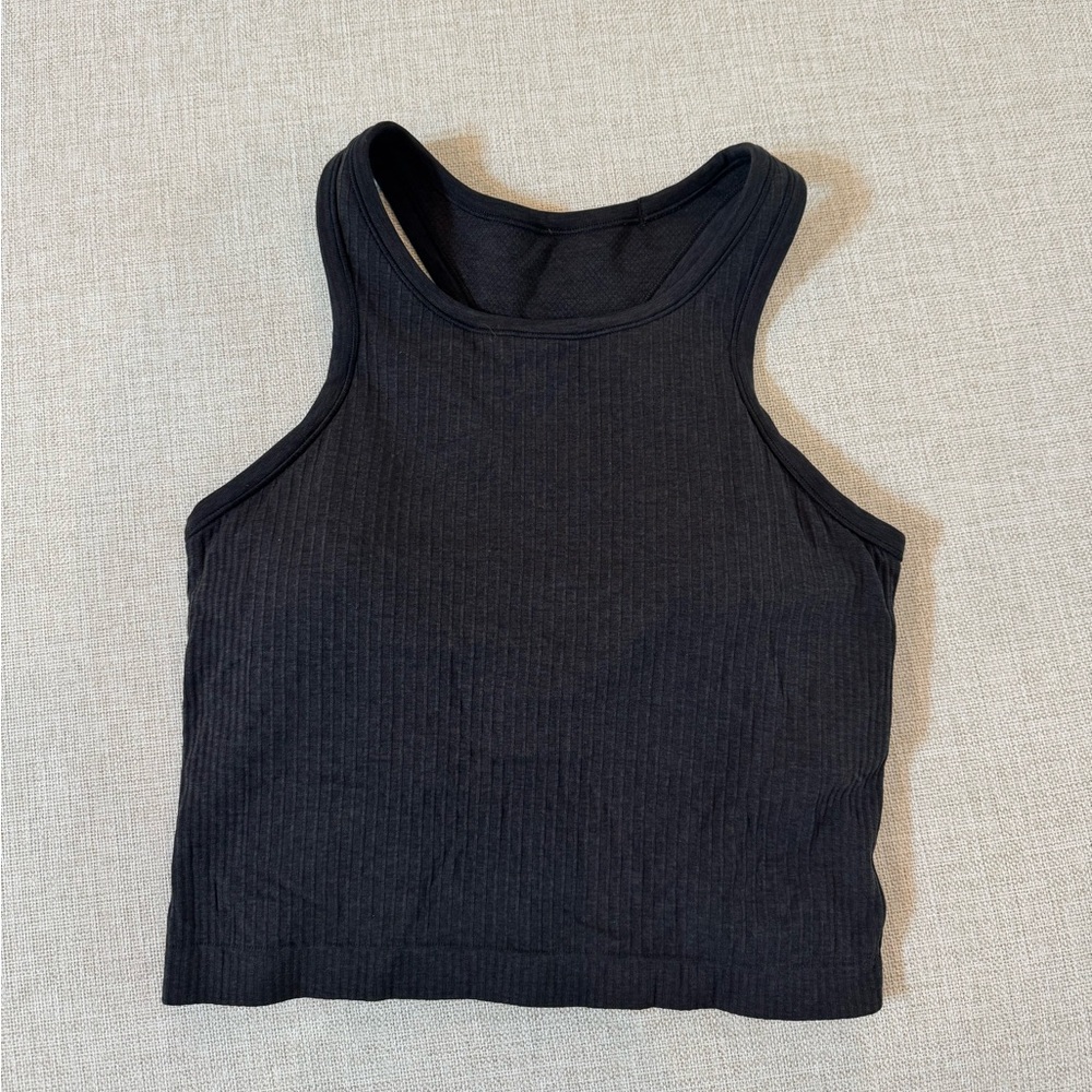 Ebb to street cropped racerback tank top